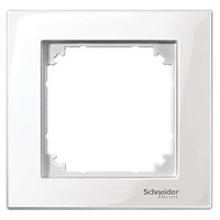 Дизайнерская рамка 1 местная, полярно-белый, MTN515119 Schneider Electric, серия Merten System M-Plan