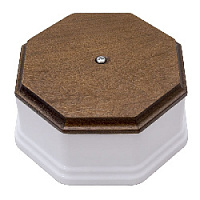 Распаечная коробка (фигурный), белый/ дуб коричневый, PL.BOX.2WT.DK Salvador