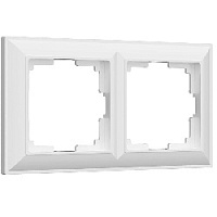 Дизайнерская рамка 2 местная, белый, поликарбонат, W0022201 Werkel