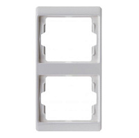 Дизайнерская рамка 2 местная, вертикальная, полярная белизна, глянцевый, 13230069 Berker, серия Arsys