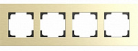 Дизайнерская рамка 4 местная, шампань, 81004ACG Wedder, серия R3