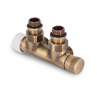 Дизайнерский клапан прямой для радиаторов для 2-х трубной системы отопления Tondera 1/2" бронза 0686-1500Z0E0 S.R.Rubinetterie