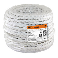 Ретро кабель витой ГОСТ (20 м.) 3*2.5, белый, SQ2801-0204 TDM ELECTRIC, серия Эко