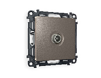Комплект механизма TV розетки проходной 5-1000 MHz 4dB, темная бронза матовый, MA643030 Ambrella Volt
