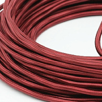 Ретро кабель круглый электрический, 3*1.5, гранатовый шелк, Edisel