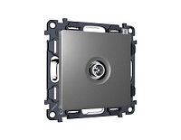 Комплект механизма TV розетки оконечной экранированной 5-1000MHz 3dB, антрацитовый, MA663005 Ambrella Volt