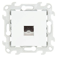 Дизайнерская розетка телефонная RJ-11, белый, 2410480-030 Simon, серия 24 Harmonie