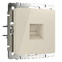 Дизайнерская розетка RJ-45, слоновая кость глянцевый, W1181003 Werkel