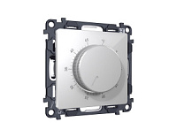 Комплект механизма терморегулятора с датчиком для теплого пола с подсветкой, серебряный глянцевый, MA405710  Ambrella Volt, терморегулятор