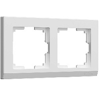 Дизайнерская рамка 2 местная, белый, поликарбонат, W0021801 Werkel