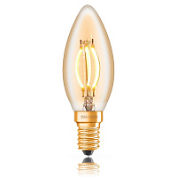 Ретро лампа светодиодная C35, E14, золотая, 057-097 Sun Lumen