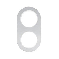 Дизайнерская рамка из металла 2 местная, алюминий, 10122074 Berker