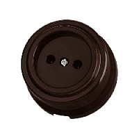 Розетка без заземления коричневый, SQ1820-1416 TDM ELECTRIC, серия Виви