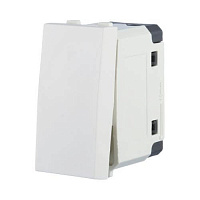 Дизайнерский выключатель-кнопка малый, белый, 850504 LK Studio, одноклавишный, серия LK45