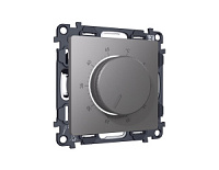 Комплект механизма терморегулятора с датчиком для теплого пола с подсветкой, антрацитовый, MA655710  Ambrella Volt, терморегулятор