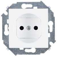 Дизайнерская розетка без заземления, белый, 1591431-030 Simon, серия 15