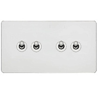 Ретро выключатель Ultimate II Жемчужный бархат, G204-2-86-PC T&J Electric четырехклавишный проходной