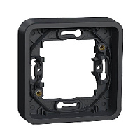 Дизайнерская рамка 1 местная, антрацит, MUR34107 Schneider Electric, серия Mureva Styl