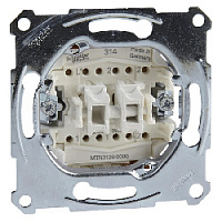 Механизм выключателя, MTN3126-0000 Schneider Electric, двухклавишный проходной