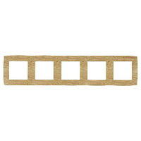 Дизайнерская рамка 5 местная, сосна, Б0019150 Эра, серия 12