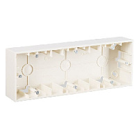 Коробка для открытого монтажа, 3 местная, бежевый, 1590753-031 Simon, серия 15