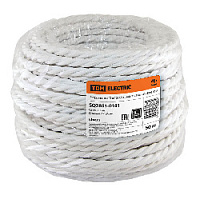 Ретро кабель витой ГОСТ (50 м.) 2*1.5, белый, SQ2801-0101 TDM ELECTRIC, серия Эко