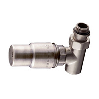 Дизайнерский клапан терморегулирующий прямой для радиатора, 1/2", никель матовый 0632-1500NS00 S.R.Rubinetterie