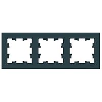 Дизайнерская рамка 3 местная, изумруд, ATN000803 Schneider Electric, серия Atlas Design