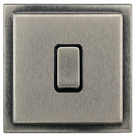 Ретро выключатель Colossal II Античное матовое серебро, GD2511-2-AMS T&J Electric одноклавишный проходной