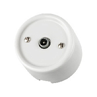 Розетка TV оконечная, белый, SQ1820-0053 TDM ELECTRIC, серия Болонь