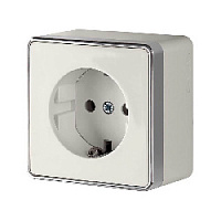 Дизайнерская розетка с заземлением, слоновая кость, W5071003 Werkel, серия Gallant