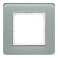 Дизайнерская рамка 1 местная, полярная белизна, стекло, 10116079 Berker, серия Q.7