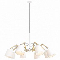 Люстра подвесная Pinocchio в стиле лофт, белый, A5700LM-8WH Arte Lamp