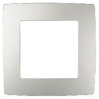 Дизайнерская рамка 1 местная, перламутр, Б0019369 Эра, серия 12