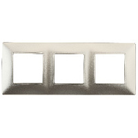 Дизайнерская рамка 3 местная, шампань, Б0034396 Эра, серия Elegance