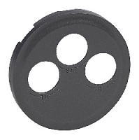 Накладка для розетки TV-FM-SAT, графит, 067985 Legrand, серия Celiane