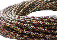 Ретро кабель круглый электрический (50м) 2*0.75, многоцветный, серия Loft, Interior Electric