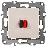 Дизайнерская аудио розетка, слоновая кость, Б0027452 Эра, серия 12