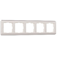 Дизайнерская рамка 5 местная, перламутровый, поликарбонат, W0052113 Werkel