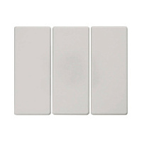 Тройная клавиша выключателя, полярная белизна, глянцевый, 14650069 Berker, серия Arsys