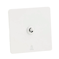 Дизайнерский выключатель Vega Белый лед, BVW1KXTC Bonze одноклавишный перекрестный