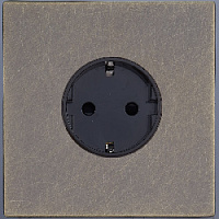 Дизайнерская розетка с заземлением, антик, SJAN55A5A10 Salvador