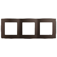 Дизайнерская рамка 3 местная, бронза, Б0019375 Эра, серия 12