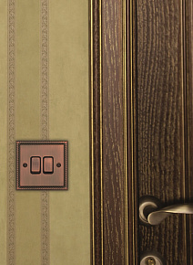 Двухклавишный выключатель из металла, торговая марка T&J Electric