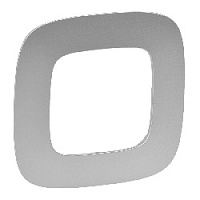 Дизайнерская рамка 1 местная, алюминий, 754391 Legrand, серия Valena Allure