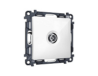 Комплект механизма TV розетки оконечной экранированной 5-1000MHz 3dB, белый глянец, MA113005  Ambrella Volt