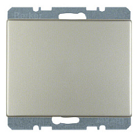 Заглушка с центральной панелью, нержавеющая сталь, матовый лак, 10457004 Berker, серия K.5