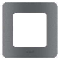 Дизайнерская рамка 1 местная, дымчатый, 673937 Legrand, серия Inspiria