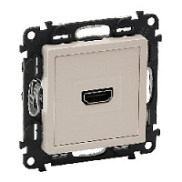 Дизайнерская розетка HDMI разъем A, слоновая кость, 753271 Legrand, серия Valena Life