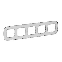 Дизайнерская рамка 5 местная, зеркало, 754425 Legrand, серия Valena Allure